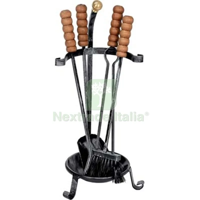 PIANTANA CAMINO KIT SIMPLY FERRO BATTUTO H.CM 65 CF=PZ 5 CM 25x65 — Stufe e camini — rif. FERX.VIR2430857