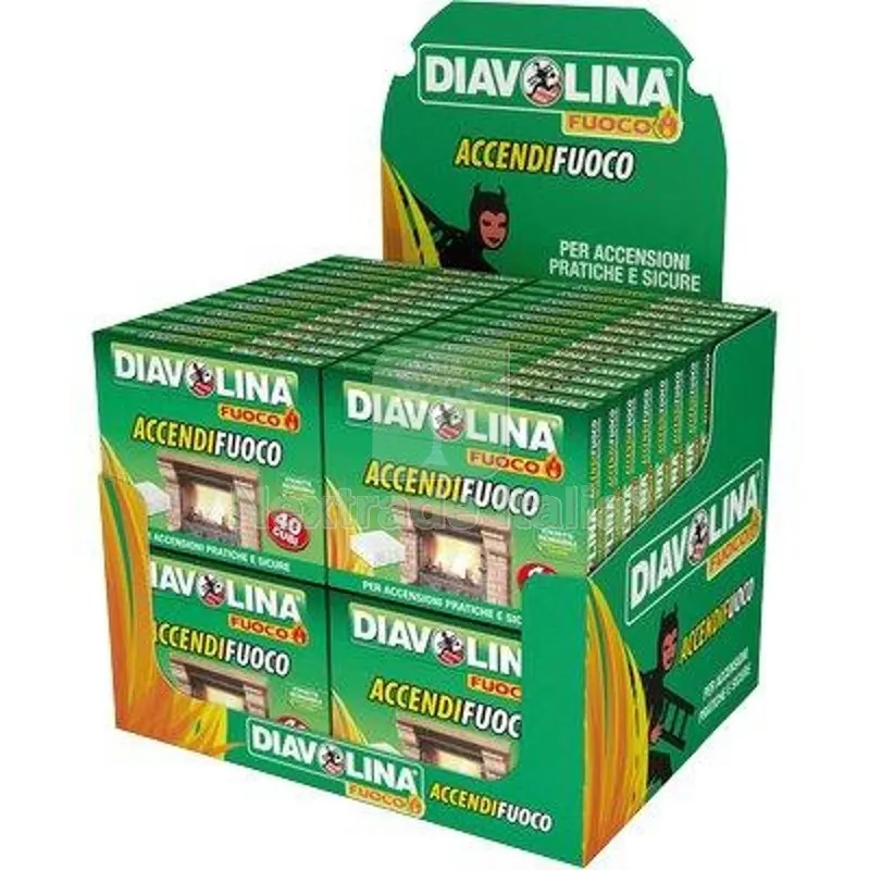 48PZ ACCENDIFUOCO DIAVOLINA FUOCO MINI EXPO CUBETTI 40 — Tempo libero outdoor — rif. FERX.VIR2440151 48PZ ACCENDIFUOCO DIAVOLINA FUOCO MINI EXPO CUBETTI 40 — Tempo libero outdoor — rif. FERX.VIR2440151