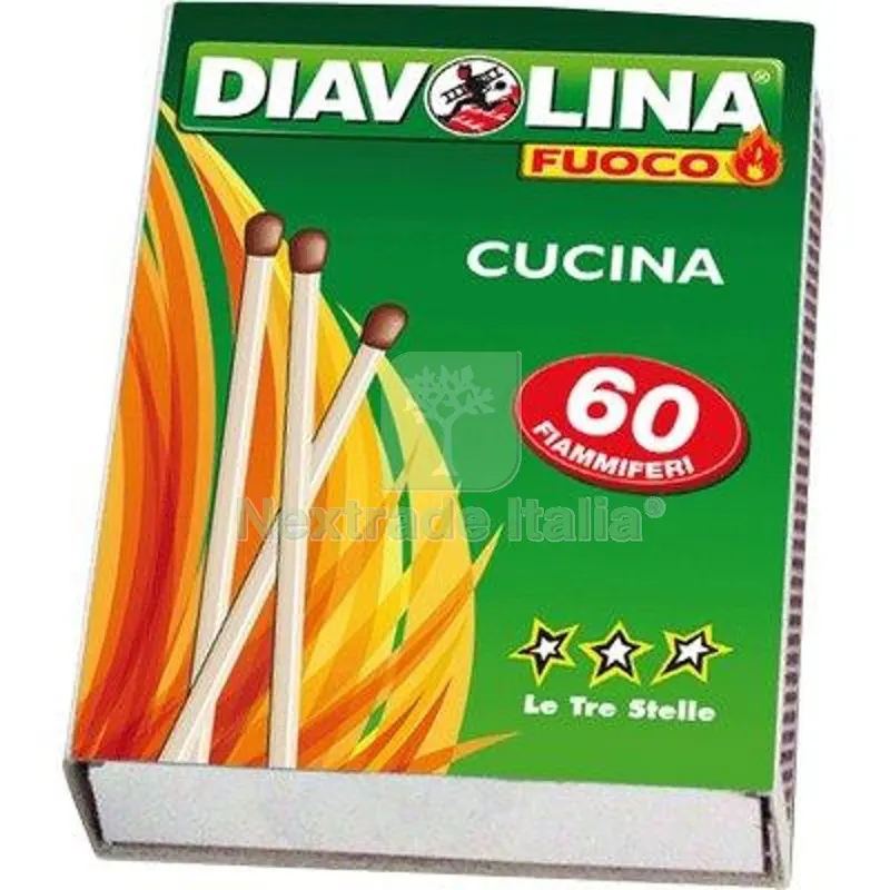 5CF Fiammiferi Corti Diavolina MM 55 CF=4XPZ 60 CF=PZ 4x60 — Flessibili e allacci — rif. FERX.VIR2440187