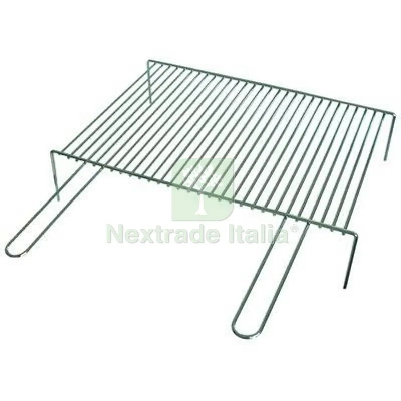 Graticola Barbecue a Barre Singola FD Acciaio Cromato Manici 2 CM 40X35 — Tempo libero outdoor — rif. FERX.VIR2441056 Graticola Barbecue a Barre Singola FD Acciaio Cromato Manici 2 CM 40X35 — Tempo libero outdoor — rif. FERX.VIR2441056