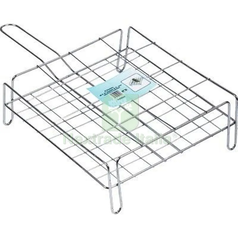 2PZ Graticola Barbecue a Rete Doppia Carciofi FD Acciaio Cromato CM 30X30 — Tempo libero outdoor — rif. FERX.VIR2441067 2PZ Graticola Barbecue a Rete Doppia Carciofi FD Acciaio Cromato CM 30X30 — Tempo libero outdoor — rif. FERX.VIR2441067