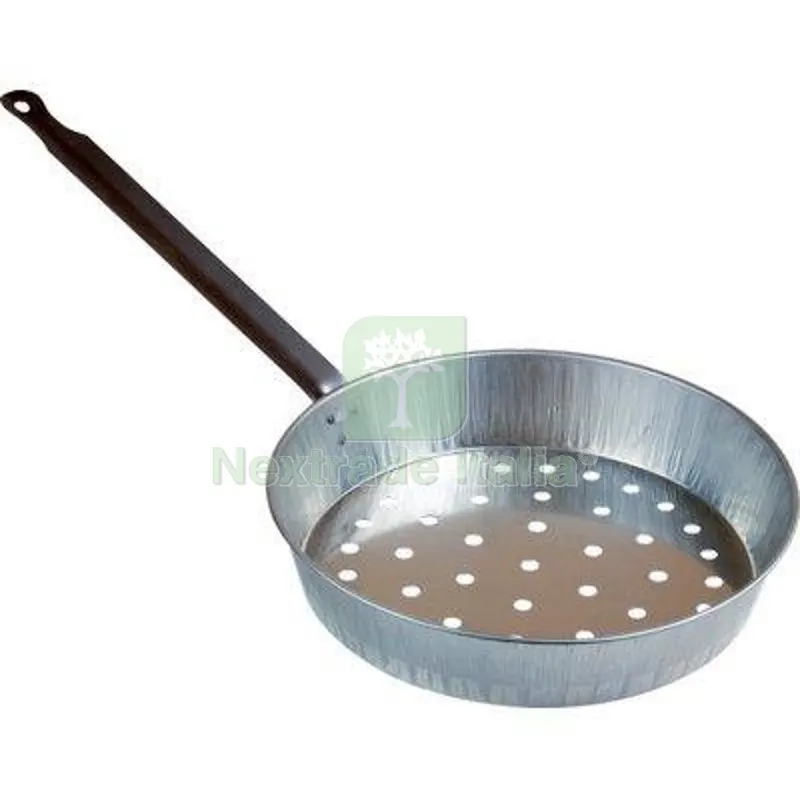 10PZ Padella x Caldarroste Standard Manicata Ferro CM 26 — Cucina e coltelleria — rif. FERX.VIR2445235