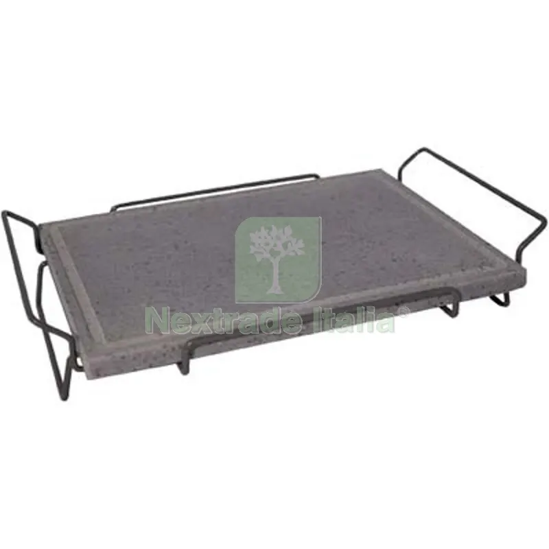 BISTECCHIERA PIETRA LAVICA + BASE RIALZATA CM 30X40 CM 40x30 — Cristalleria e tavola — rif. FERX.VIR2446009