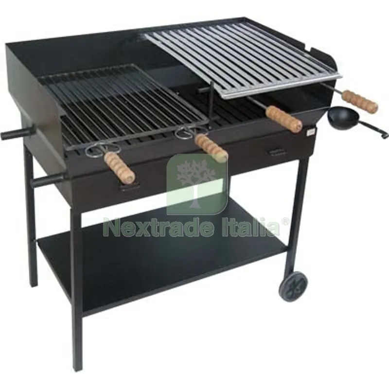 Barbecue Carbonella Legna Party Cruccolini CM 51X97 H.CM 92 CM 97x51x92 — Tempo libero outdoor — rif. FERX.VIR2446071