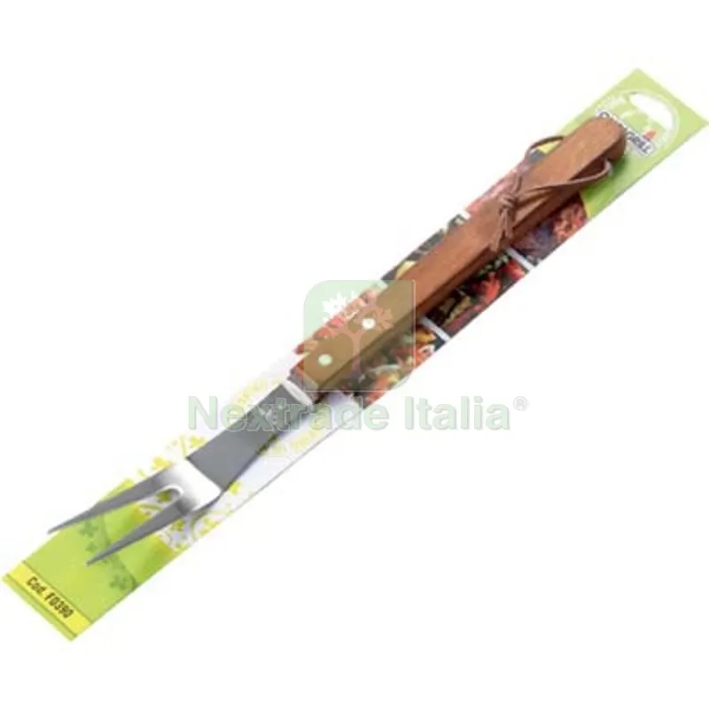 3PZ Forchettone Barbecue F0390 Ompagrill Inox/Legno CM 39 — Tempo libero outdoor — rif. FERX.VIR2446120 3PZ Forchettone Barbecue F0390 Ompagrill Inox/Legno CM 39 — Tempo libero outdoor — rif. FERX.VIR2446120