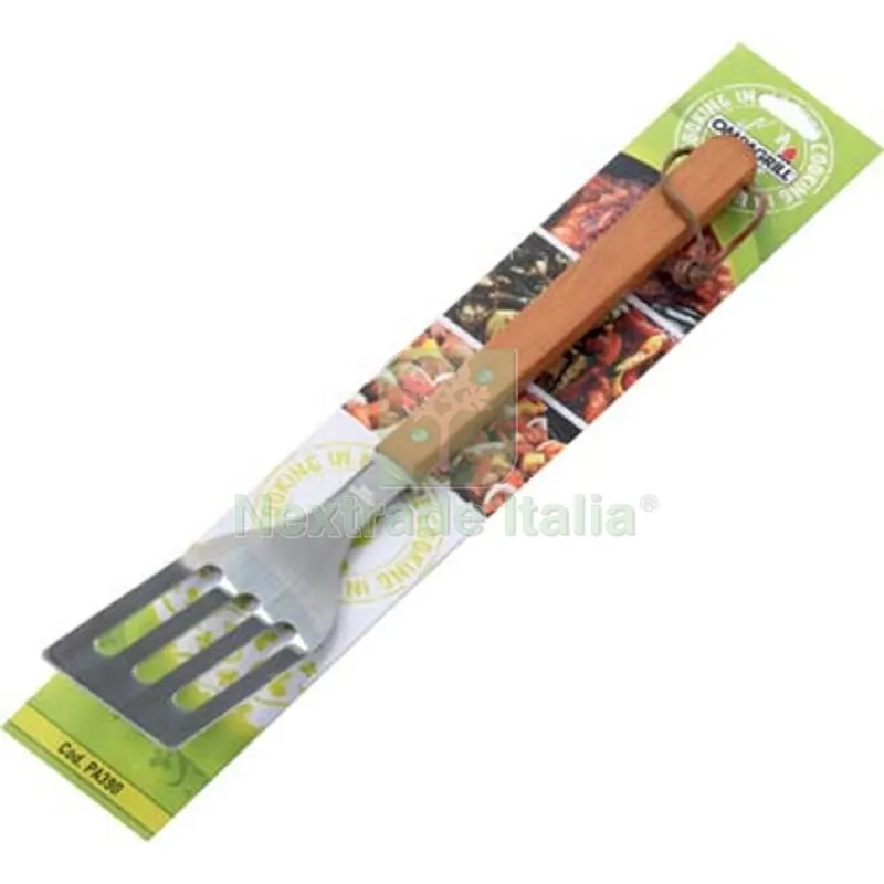 3PZ Paletta Barbecue PA390 Ompagrill Inox/Legno CM 39 — Tempo libero outdoor — rif. FERX.VIR2446122 3PZ Paletta Barbecue PA390 Ompagrill Inox/Legno CM 39 — Tempo libero outdoor — rif. FERX.VIR2446122
