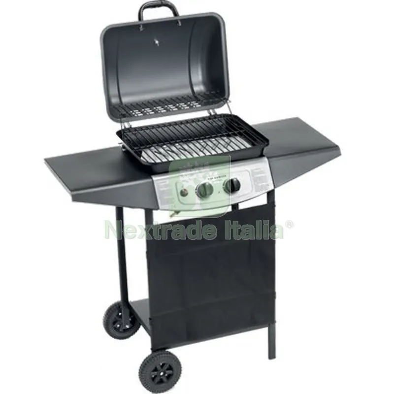 Barbecue GAS Double Cooking System 2 Ompagrill Fuochi 2 CM 98X43 H.CM 100 + Roccia Lavica CM 98x43x100 F 2 — Tempo libero outdoor — rif. FERX.VIR2446312