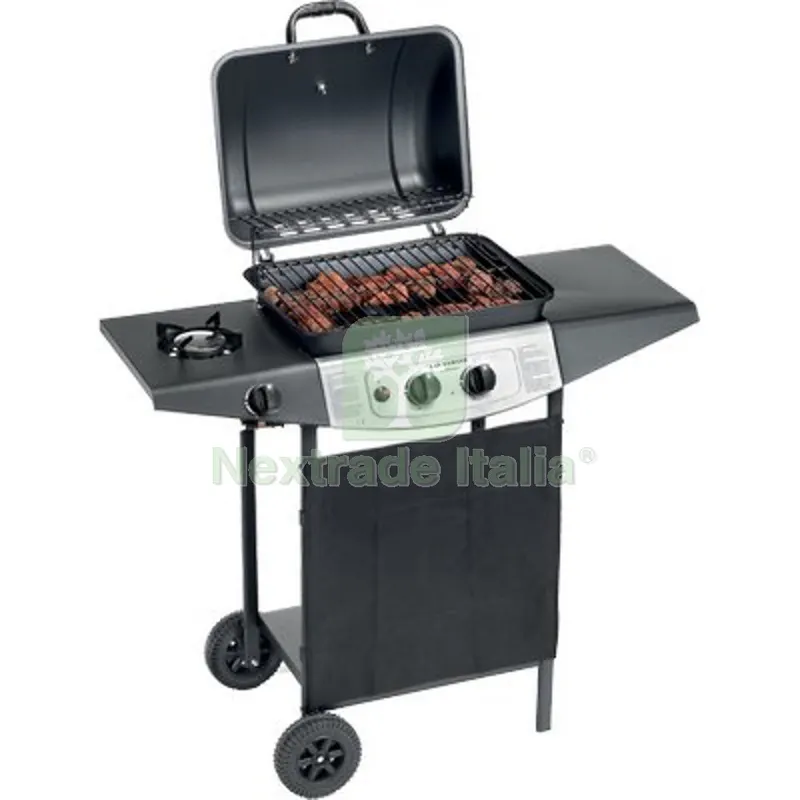 Barbecue GAS Double Cooking System 2+1 Ompagrill Fuochi 3 CM 98X43 H.CM 100 + Roccia Lavica — Tempo libero outdoor — rif. FERX.VIR2446313