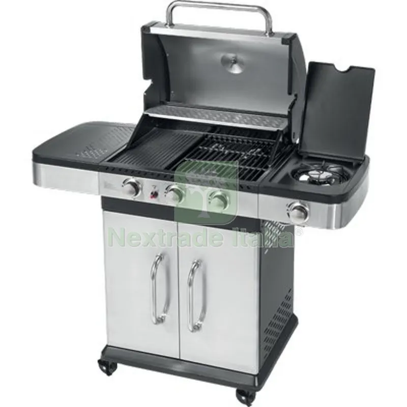 Barbecue GAS Indianapolis 3+1 Titanium Ompagrill Fuochi 4 CM 121X60 H.CM 138 — Tempo libero outdoor — rif. FERX.VIR2446314