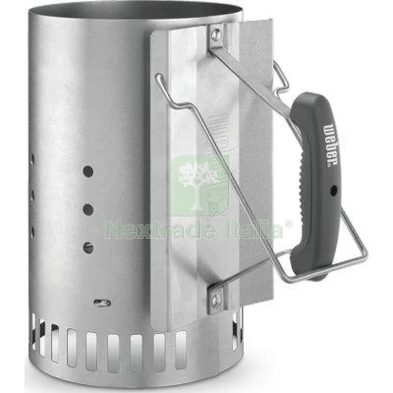 Ciminiera Accendi Carbonella Weber Acciaio CM 20,6 H.CM 31,8 CM 20,6x31,8 — Tempo libero outdoor — rif. FERX.VIR2446470