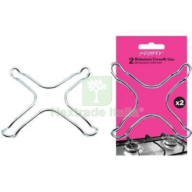 12CF Riduttore x Fornello GAS Pronty Acciaio Cromato CF=PZ 2 — Casalinghi e organizzazione — rif. FERX.VIR2530016 12CF Riduttore x Fornello GAS Pronty Acciaio Cromato CF=PZ 2 — Casalinghi e organizzazione — rif. FERX.VIR2530016