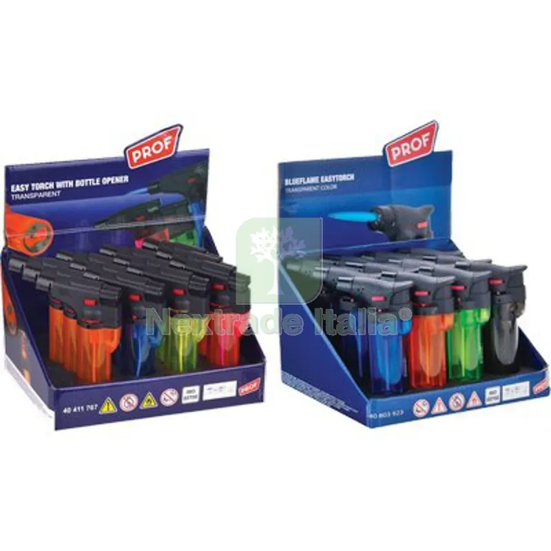 12PZ Accendino Ricaricabile Gastorch Piezo Antivento Colori MIX — Casalinghi e organizzazione — rif. FERX.VIR2530019