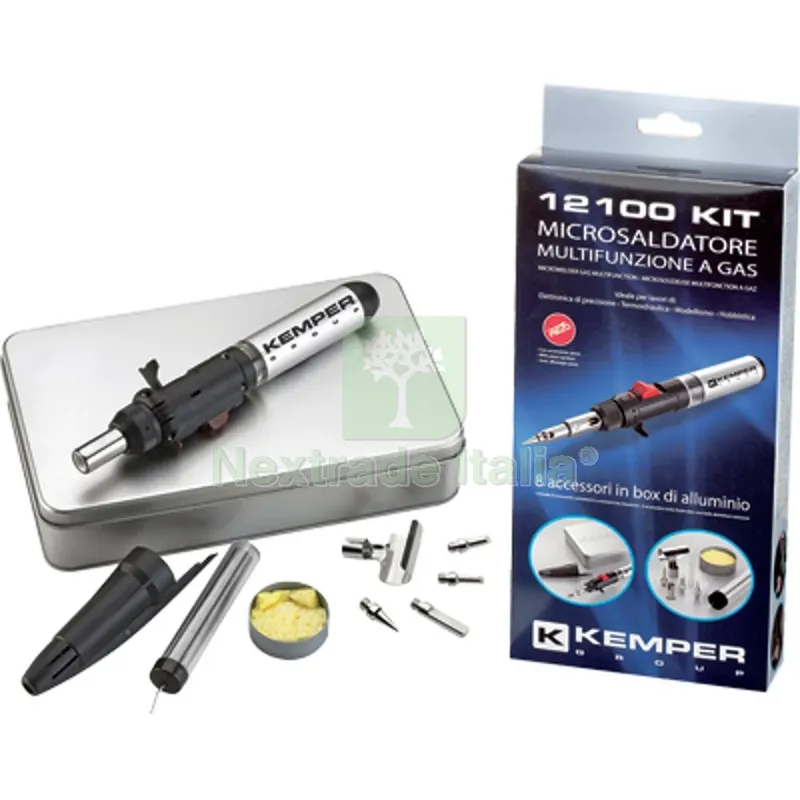 SALDATORE MICRO RICARICABILE 12100 KIT KEMPER PIEZO + ACCESSORI + VALIGETTA — Marchi utensili elettrici — rif. FERX.VIR2532183 SALDATORE MICRO RICARICABILE 12100 KIT KEMPER PIEZO + ACCESSORI + VALIGETTA — Marchi utensili elettrici — rif. FERX.VIR2532183