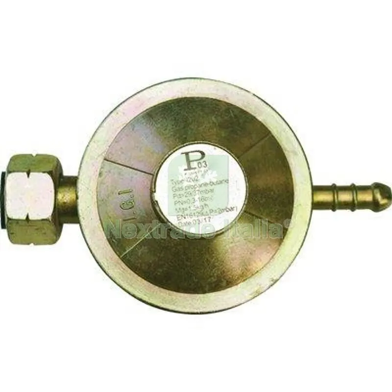 5PZ REGOLATORE GAS GPL BP TARATURA FISSA PROJECT KG/H 1 MBAR 29/37 I202 Ø Mm 10 — Tubi e raccordi — rif. FERX.VIR2533002 5PZ REGOLATORE GAS GPL BP TARATURA FISSA PROJECT KG/H 1 MBAR 29/37 I202 Ø Mm 10 — Tubi e raccordi — rif. FERX.VIR2533002