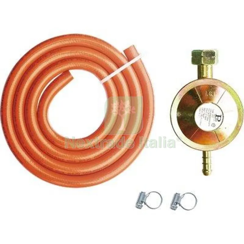 2PZ Regolatore GAS GPL BP Taratura Fissa Kit Project Tubo MT 1,5 + Fascette PZ 2 Ø Mm 10 — Fascette e collari — rif. FERX.VIR2533005 2PZ Regolatore GAS GPL BP Taratura Fissa Kit Project Tubo MT 1,5 + Fascette PZ 2 Ø Mm 10 — Fascette e collari — rif. FERX.VIR2533005