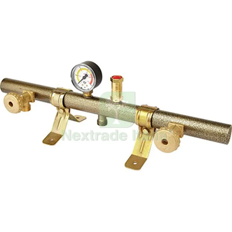 CENTRALINA TUBOLARE X 2 BOMBOLE GAS GPL MANOMETRO + VALVOLA SICUREZZA Kg/h 4 — Rubinetti e valvole — rif. FERX.VIR2545307