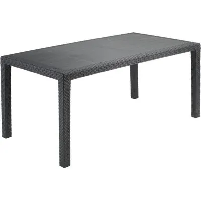 Tavolo Rattan Joker PP Antracite CM 138X78 H.CM 72 — Tempo libero outdoor — rif. FERX.VIR2600226 Tavolo Rattan Joker PP Antracite CM 138X78 H.CM 72 — Tempo libero outdoor — rif. FERX.VIR2600226
