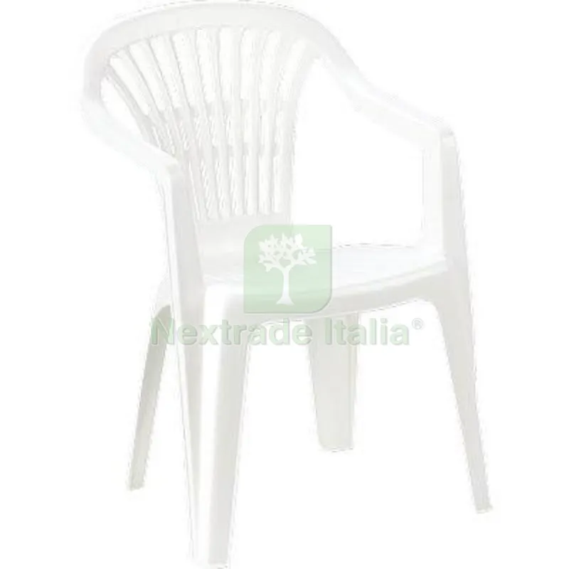 Sedia Scilla + Braccioli Progarden PP Bianco CM 54X53 H.CM 80 CM 50x53x80 Colore Bianco — Arredo — rif. FERX.VIR2600260
