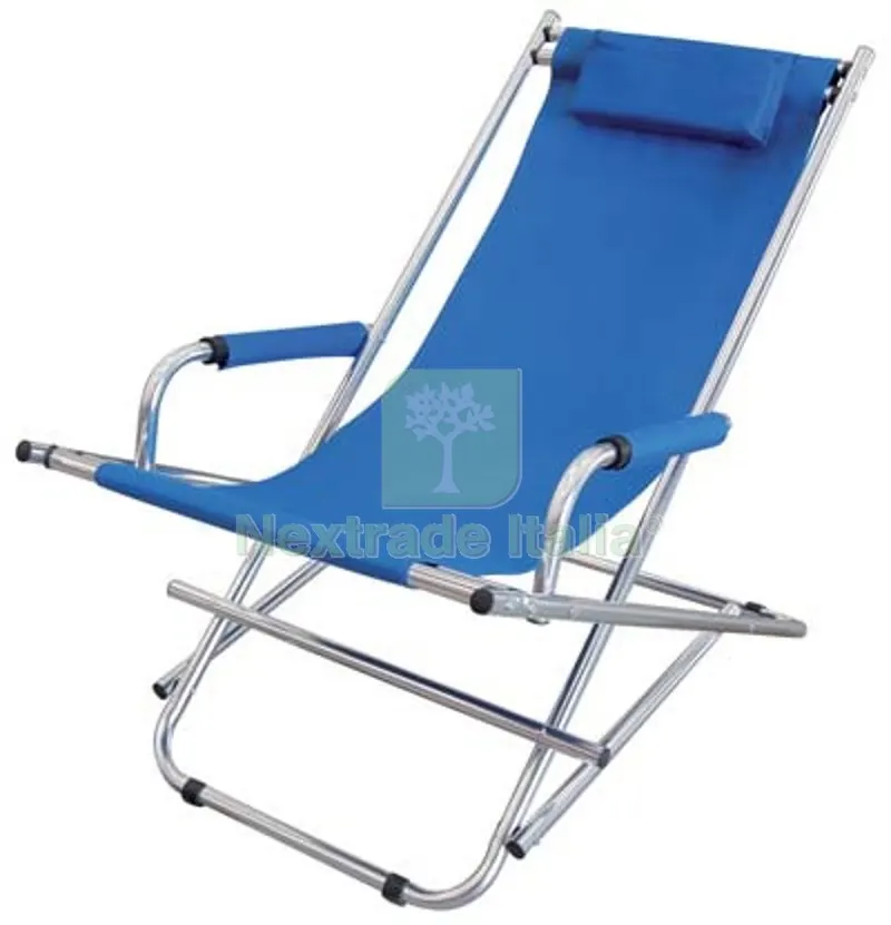 Sdraio Relax Domus Alluminio/Poly Blu CM 97X54 H.CM 77 Colore Blu — Tempo libero outdoor — rif. FERX.VIR2613026 Sdraio Relax Domus Alluminio/Poly Blu CM 97X54 H.CM 77 Colore Blu — Tempo libero outdoor — rif. FERX.VIR2613026