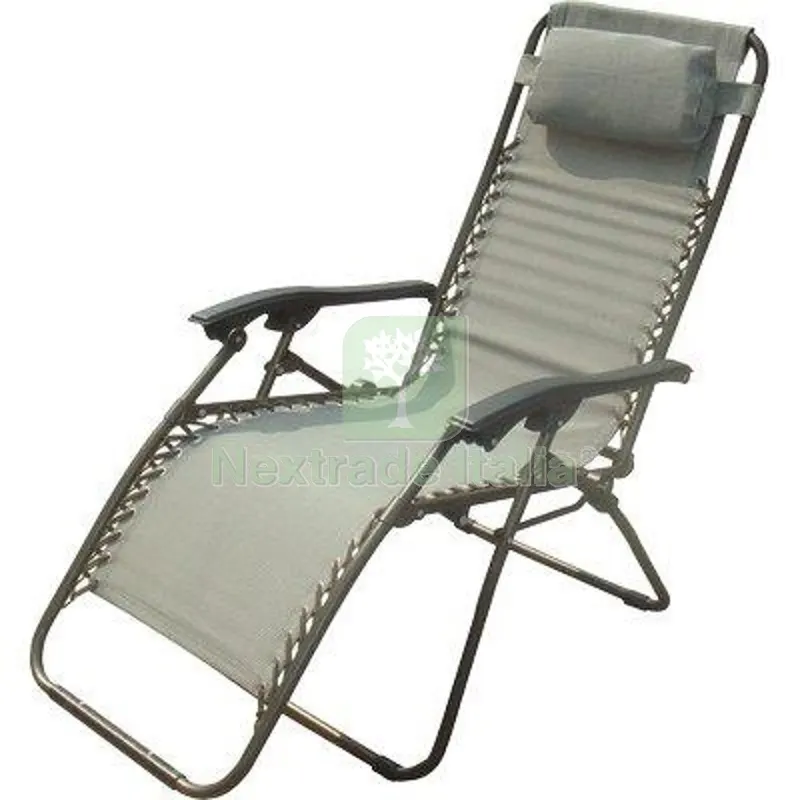 Sdraio Virtus Domus Acciaio/Text Tortora CM 90/165X65 H.CM 112 — Tempo libero outdoor — rif. FERX.VIR2613033 Sdraio Virtus Domus Acciaio/Text Tortora CM 90/165X65 H.CM 112 — Tempo libero outdoor — rif. FERX.VIR2613033