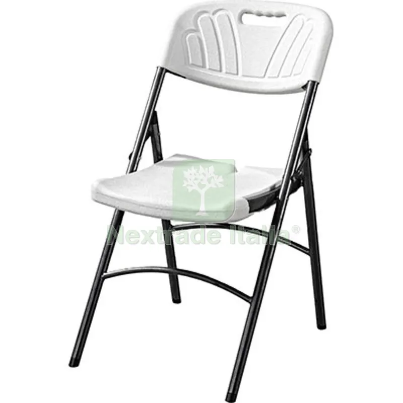 Sedia Catering Domus Hdpe Bianco/Acciaio CM 63X44.5 H.CM 80.5 CM 63x44,5x80,5 — Arredo — rif. FERX.VIR2613120 Sedia Catering Domus Hdpe Bianco/Acciaio CM 63X44.5 H.CM 80.5 CM 63x44,5x80,5 — Arredo — rif. FERX.VIR2613120