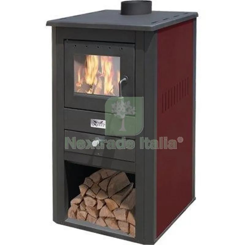 Stufa Legna Pallade Mille Bordeaux KW 10,7 MM 500X410 H.MM 860 Colore Bordeaux — Scarichi e sifoni — rif. FERX.VIR2632495