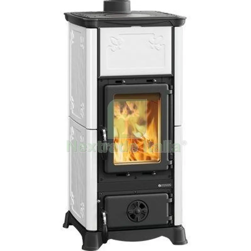 STUFA LEGNA EMILIANA LA NORDICA BIANCO INFINITY KW 6,5 MM 453X490 H.MM 950 Colore Bianco — Tubi e raccordi — rif. FERX.VIR2632522