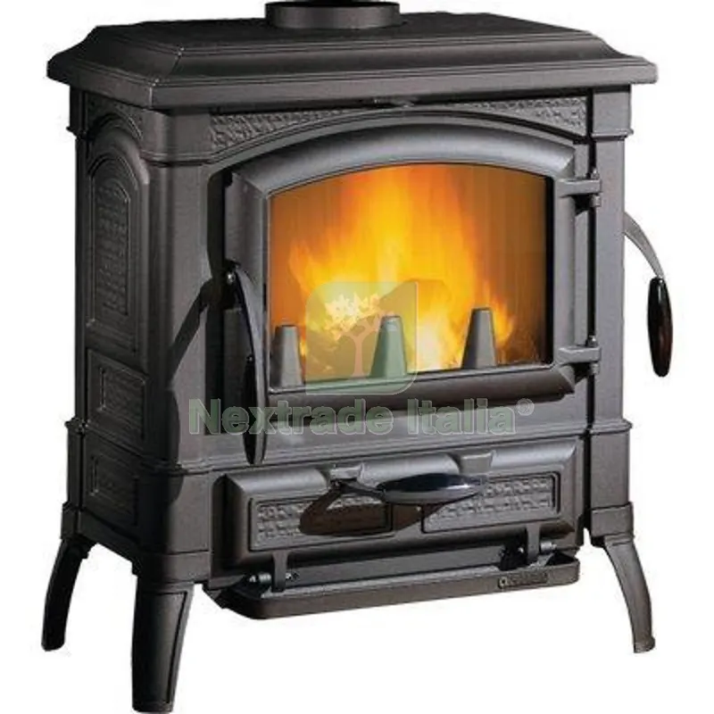 Stufa Legna Isetta EVO 4.0 la Nordica Ghisa Smaltata KW 7,3 MM 660X590 H.MM 706 Colore Nero — Cemento, malte e collanti edili — rif. FERX.VIR2632525