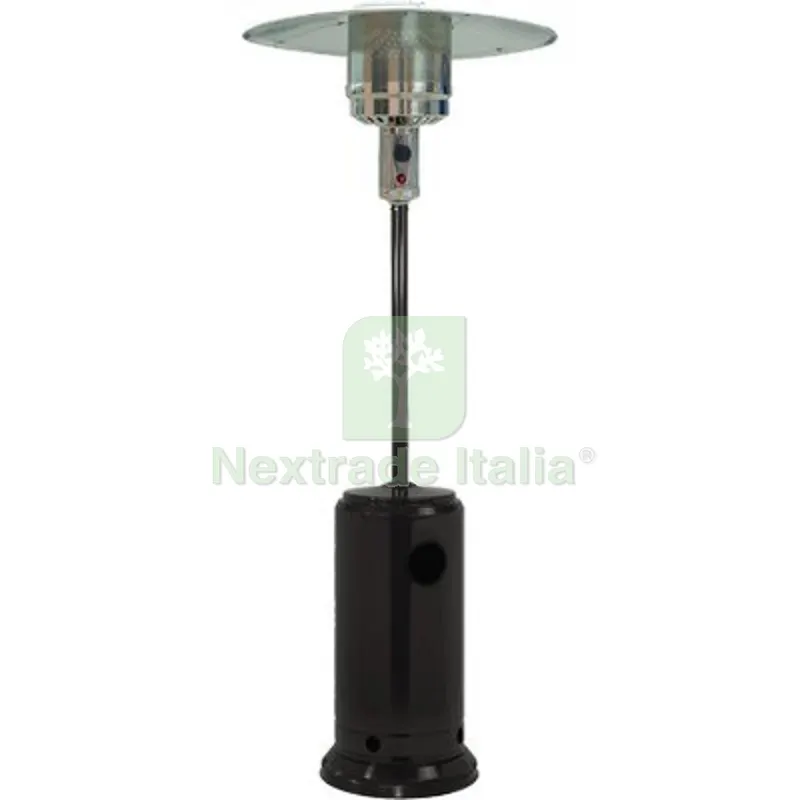 Stufa GAS GPL a Fungo + Ruote Flame Domus Nero KW 5/13 — Tempo libero outdoor — rif. FERX.VIR2636651 Stufa GAS GPL a Fungo + Ruote Flame Domus Nero KW 5/13 — Tempo libero outdoor — rif. FERX.VIR2636651