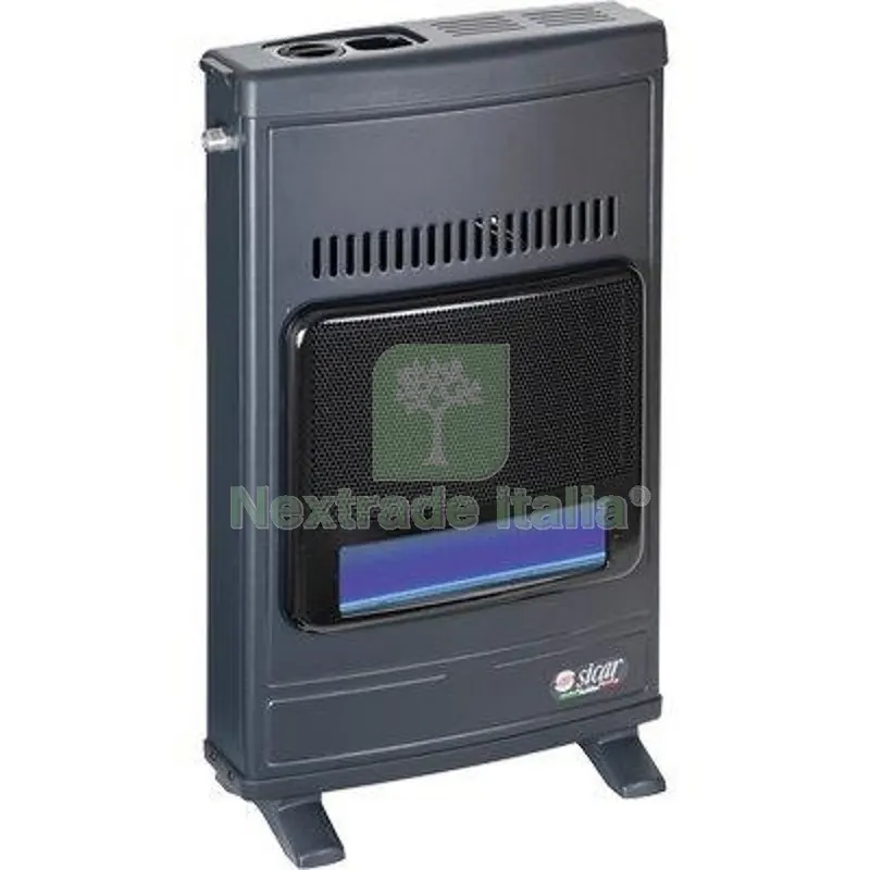 STUFA GAS METANO FIAMMA BLU A PARETE ECO 45 SICAR GRIGIO WATT 4100 CM 43X15 H.CM 64 CM 43x15x64 W 4100 — Tubi e raccordi — rif. FERX.VIR2637101