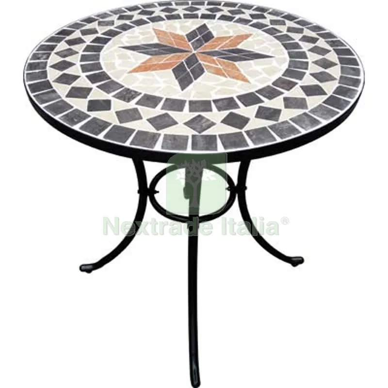 Tavolo Mosaico Capri Domus CM 60 H.CM 70 Base Acciaio Vern CM 60x70 — Tempo libero outdoor — rif. FERX.VIR2637126 Tavolo Mosaico Capri Domus CM 60 H.CM 70 Base Acciaio Vern CM 60x70 — Tempo libero outdoor — rif. FERX.VIR2637126