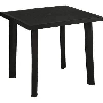 Tavolo Fiocco Progarden PP Antracite CM 80X75 H.CM 72 — Tempo libero outdoor — rif. FERX.VIR2637337 Tavolo Fiocco Progarden PP Antracite CM 80X75 H.CM 72 — Tempo libero outdoor — rif. FERX.VIR2637337