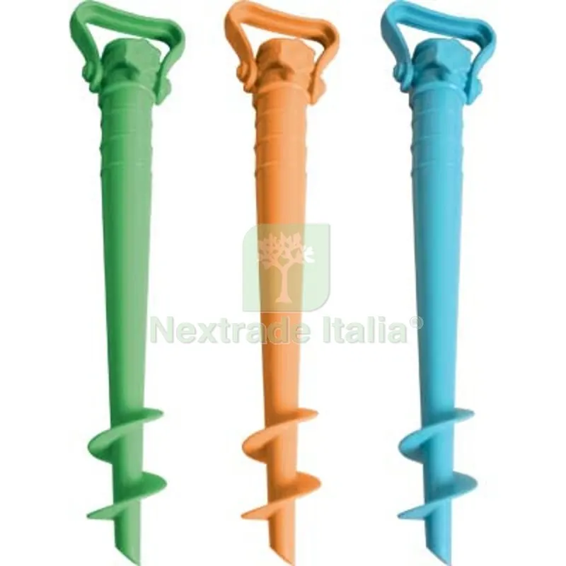 4PZ Picchetto Ombrellone Plastica CM 43 — Tempo libero outdoor — rif. FERX.VIR2637404