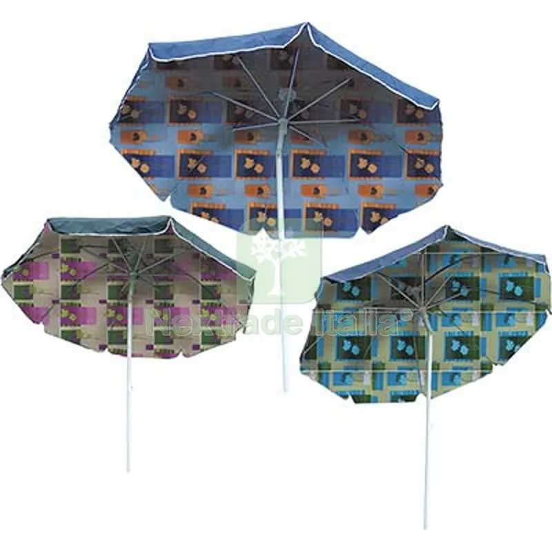Ombrellone Mare Cover Domus Acciaio/Cotone Duplex MT 2 Diametro CM 200 Ø Mm 32 — Tempo libero outdoor — rif. FERX.VIR2637429