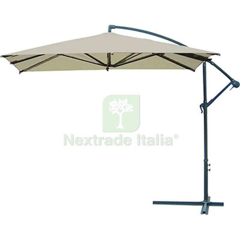 Ombrellone Palo Laterale Banana 8 Domus Acciaio/Poly Ecru MM 48 MT 3X3 Colore Ecrù — Tempo libero outdoor — rif. FERX.VIR2637468 Ombrellone Palo Laterale Banana 8 Domus Acciaio/Poly Ecru MM 48 MT 3X3 Colore Ecrù — Tempo libero outdoor — rif. FERX.VIR2637468