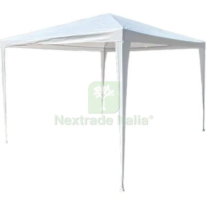 Gazebo Standard PE Domus Acciaio/PE Bianco MT 3X3 — Gazebo e strutture giardino — rif. FERX.VIR2637500 Gazebo Standard PE Domus Acciaio/PE Bianco MT 3X3 — Gazebo e strutture giardino — rif. FERX.VIR2637500