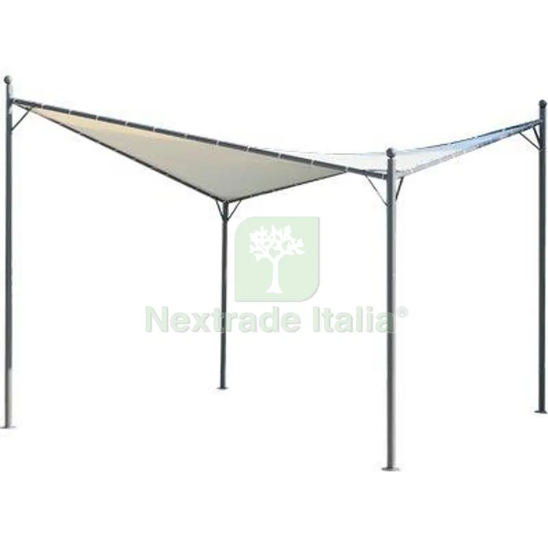 Gazebo Zante Domus Acciaio/Poly MT 3,5X3,5 — Gazebo e strutture giardino — rif. FERX.VIR2637683