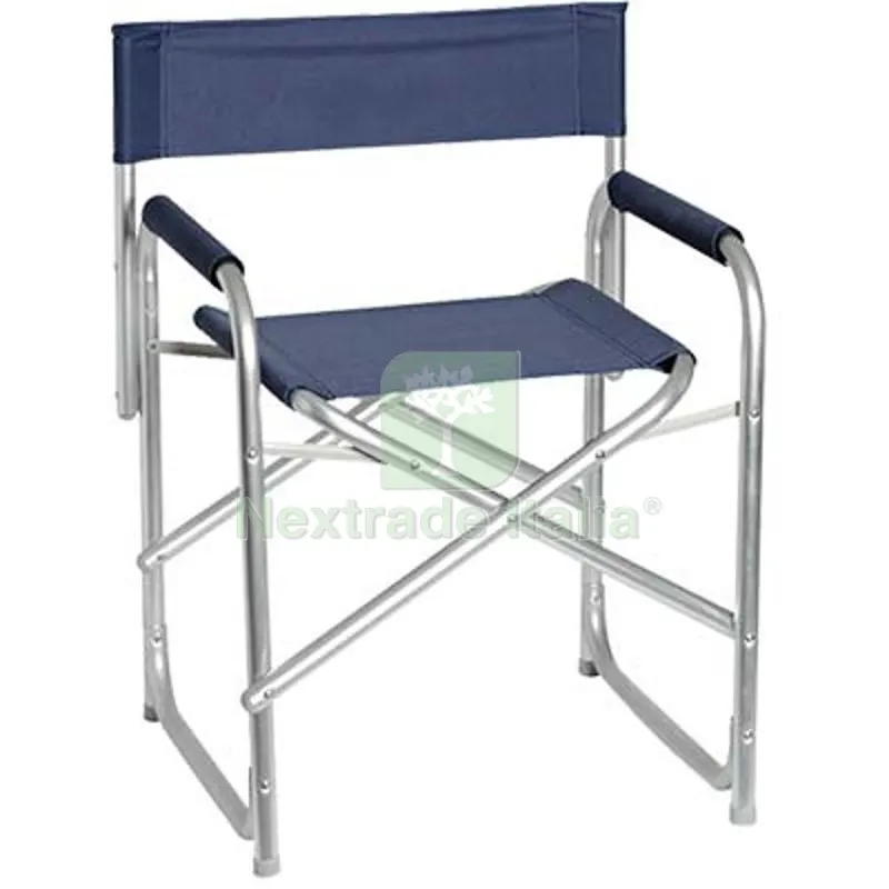 Sedia Regista Domus Alluminio/Poly Blu CM 56X46 H.CM 80 — Arredo — rif. FERX.VIR2637764