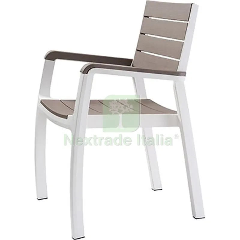 Sedia Harmony + Braccioli Keter PP Bianco Cappuccino CM 58X58 H.CM 86 CM 58x58x86 — Arredo — rif. FERX.VIR2638965 Sedia Harmony + Braccioli Keter PP Bianco Cappuccino CM 58X58 H.CM 86 CM 58x58x86 — Arredo — rif. FERX.VIR2638965
