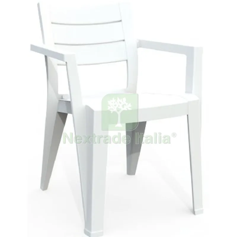 Sedia Julie + Braccioli Keter PP Bianco CM 61,5X58,5 H.CM 79 — Arredo — rif. FERX.VIR2638978 Sedia Julie + Braccioli Keter PP Bianco CM 61,5X58,5 H.CM 79 — Arredo — rif. FERX.VIR2638978