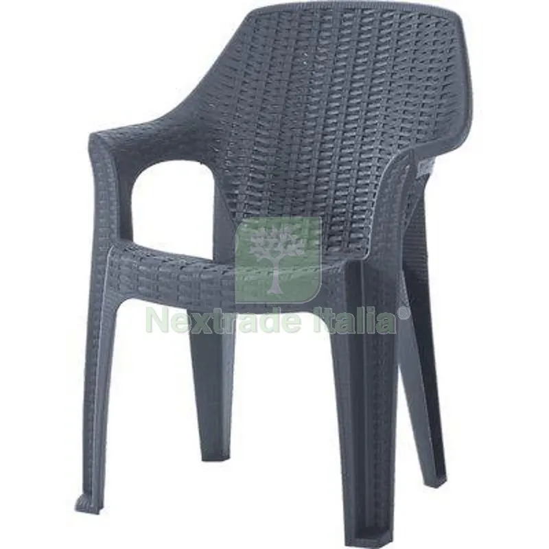 Sedia Rattan Thera + Braccioli Domus PP Antracite CM 58X75 H.CM 85 CM 58x75x85 Colore Antracite — Arredo — rif. FERX.VIR2639114 Sedia Rattan Thera + Braccioli Domus PP Antracite CM 58X75 H.CM 85 CM 58x75x85 Colore Antracite — Arredo — rif. FERX.VIR2639114