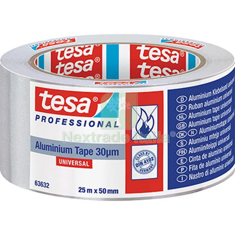 6PZ Nastro Alluminio Universale 63632 Tesa Naturale CM 5 MT 25 MM 50 — Flessibili e allacci — rif. FERX.VIR2657815 6PZ Nastro Alluminio Universale 63632 Tesa Naturale CM 5 MT 25 MM 50 — Flessibili e allacci — rif. FERX.VIR2657815