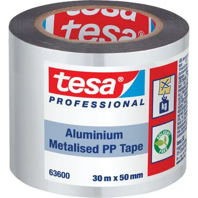 6PZ NASTRO ALLUMINIO UNIVERSALE 63600 TESA NATURALE CM 5 MT 30 — Flessibili e allacci — rif. FERX.VIR2657817
