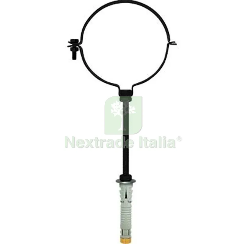 5PZ Collare Reggitubo Pellet Nero Opaco Friulsider CM 10 + Tassello — Fascette e collari — rif. FERX.VIR2659046 5PZ Collare Reggitubo Pellet Nero Opaco Friulsider CM 10 + Tassello — Fascette e collari — rif. FERX.VIR2659046