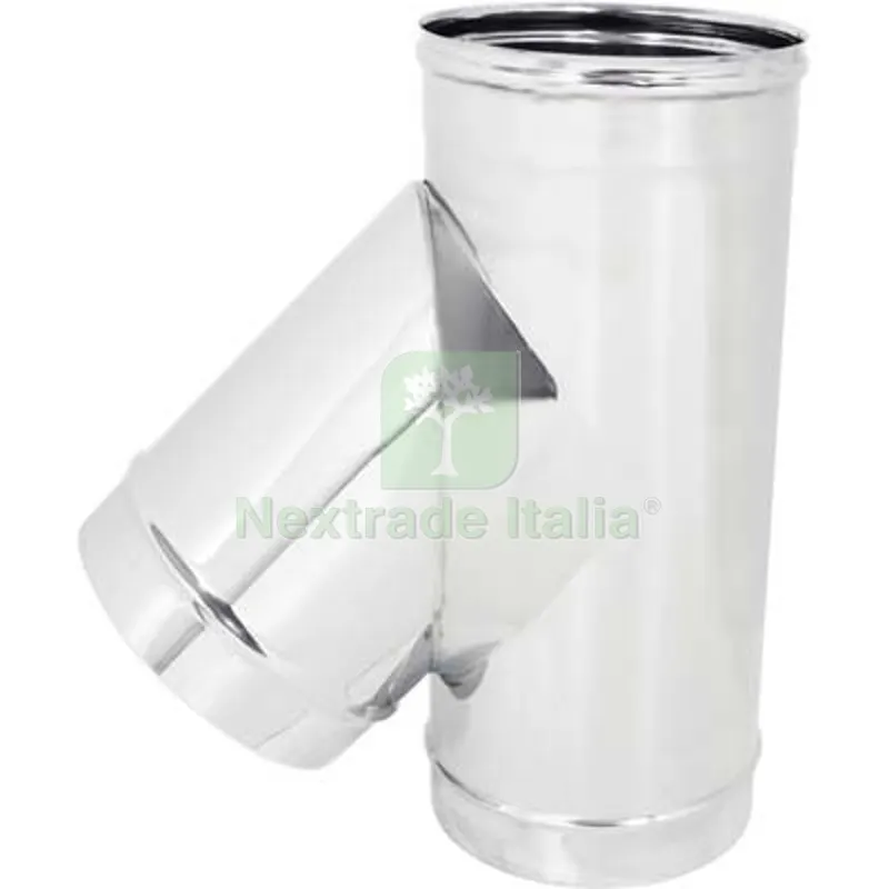 TUBO A TEE 135° MMF ACCIAIO INOX AISI 304 CM 25 — Tubi e raccordi — rif. FERX.VIR2659418