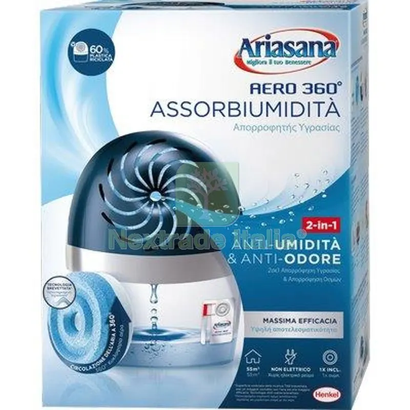 2PZ Ariasana TAB Kit Aero 360 Vaschetta + NR 1 TAB GR 450 Fragr Inodore — Flessibili e allacci — rif. FERX.VIR2670117