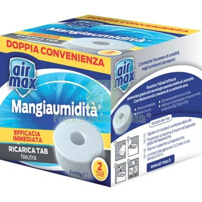 12CF Airmax TAB Ricarica Inodore CF=2XGR 450 Fragr Inodore GR 2x450 — Flessibili e allacci — rif. FERX.VIR2670273