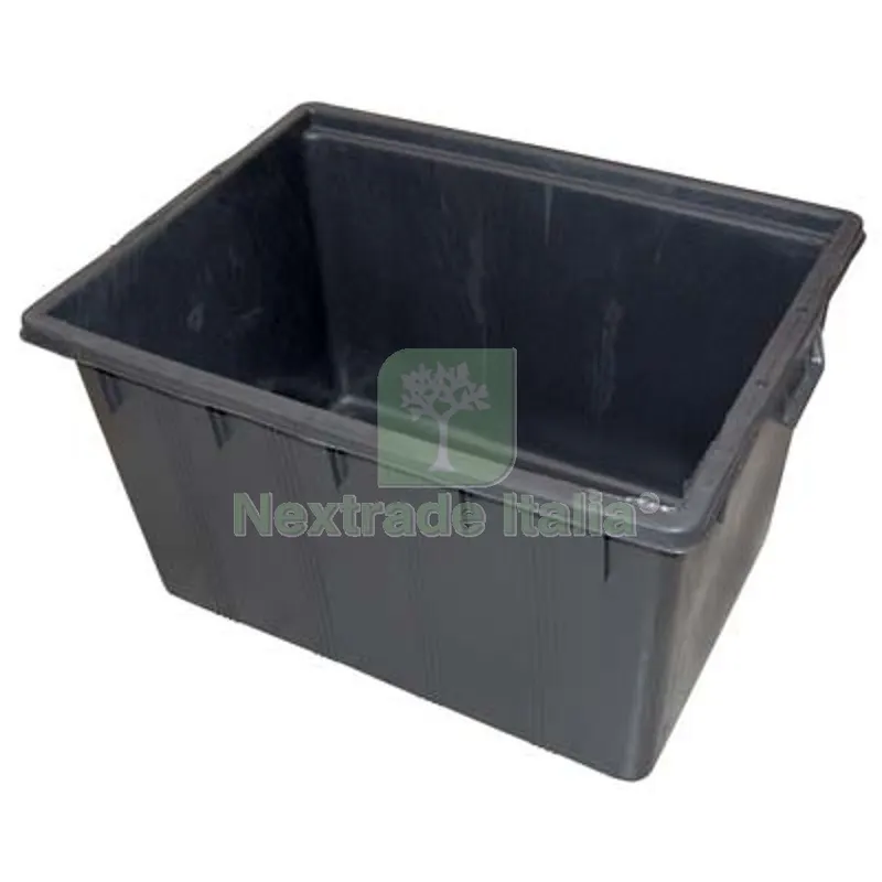 Mastellone Rettangolare Nero ICS Ldpe LT 180 CM 80X60 H.CM 48 + Manici CM 80x60x48 — Attrezzi da giardino — rif. FERX.VIR3114600 Mastellone Rettangolare Nero ICS Ldpe LT 180 CM 80X60 H.CM 48 + Manici CM 80x60x48 — Attrezzi da giardino — rif. FERX.VIR3114600