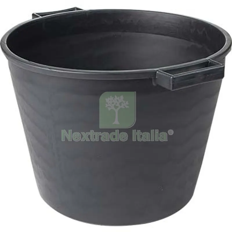 5PZ Cassa Porta Macerie ICS Fondo Tondo PE Nero CM 40 H.CM 30 Litri 25 CM 40x30 LT 25 — Martelli e mazze — rif. FERX.VIR3115004 5PZ Cassa Porta Macerie ICS Fondo Tondo PE Nero CM 40 H.CM 30 Litri 25 CM 40x30 LT 25 — Martelli e mazze — rif. FERX.VIR3115004