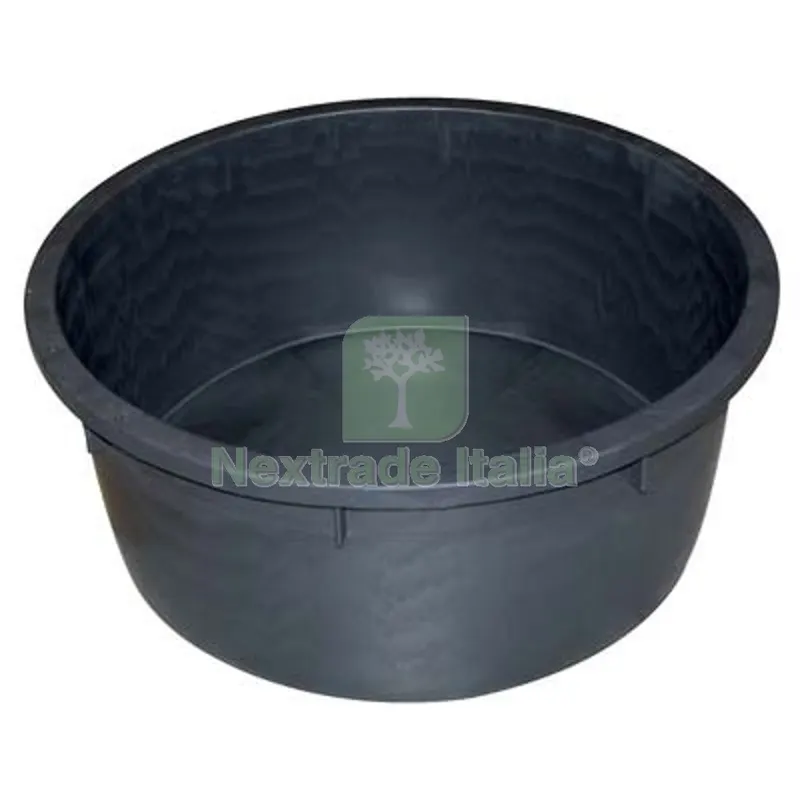 Mastellone Tondo Nero Stefanplast Ldpe LT 700 CM 122 H.CM 77 CM 122x77 — Attrezzi da giardino — rif. FERX.VIR3115218